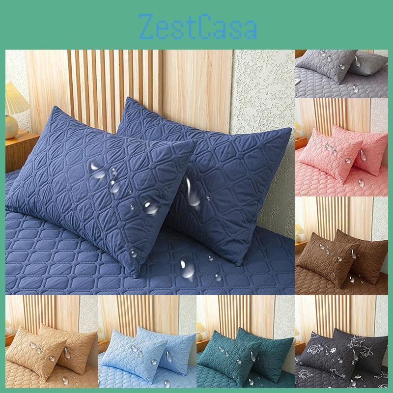 Cushion Cover Pillows For Waterproof Outer Cover 2 Pieces Waterproof Pillowcase Washable Pillow Cover Bedroom Decor Just Pillowcase No Pillow
