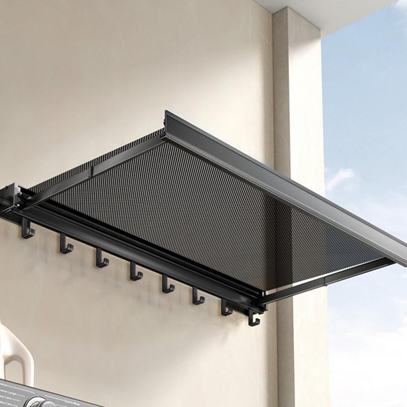 Wall Mounted Drying Racks For Laundry No Drilling Required Drying Rack Bathroom Accessories Clothes Drying Net Towel Rack Holder