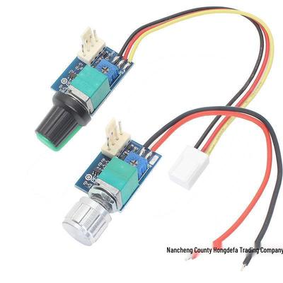 DC12V Manual PWM Fan Speed Controller with Switch, 4-Wire, Noise Reduction, 3A