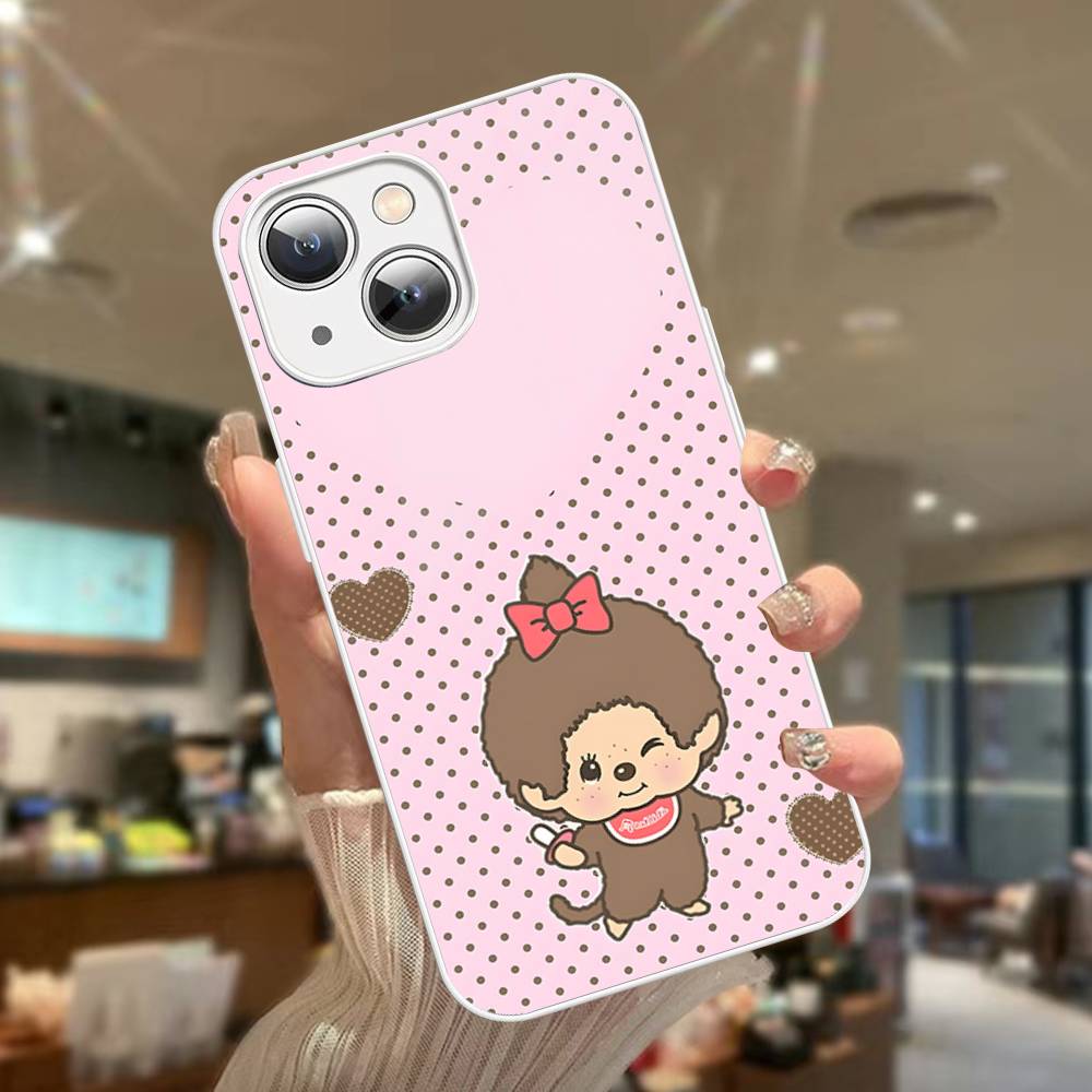Cute M-monchhichis-s Tempered Glass For Iphone 14 13 12 11 Pro Mini XS MAX 14Plus X XS XR Cover