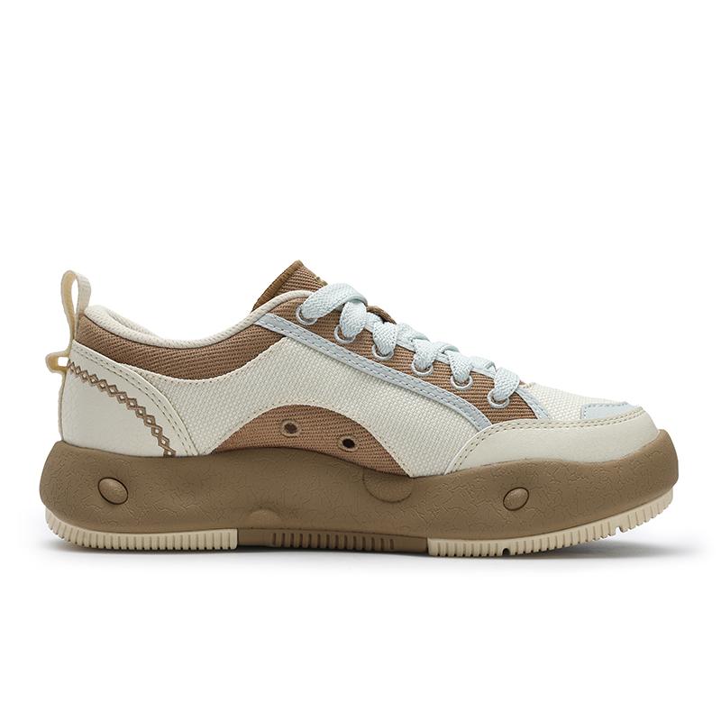 FILA Cookies Comfortable Versatile Fashion High-End Retro Simple Lifestyle Casual Shoes Women sneaker Beige F12W522301FNA