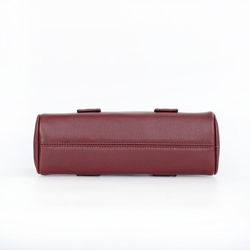 Natural Drop Leather Women's Bag Fashionable Simple Portable Single Shoulder Retro Niche Design Bowling