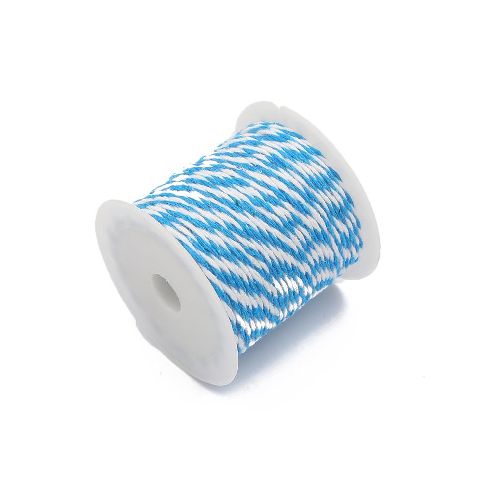 10Meters/roll 1.5mm Cotton Baker Twine Rope Cord Wedding Decoration Christmas Gift Packaging Rustic Handmade Crafts