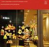 LED Christmas Suction Cup Window String Lights - Indoor Decorative Hanging Lights for Holiday Display