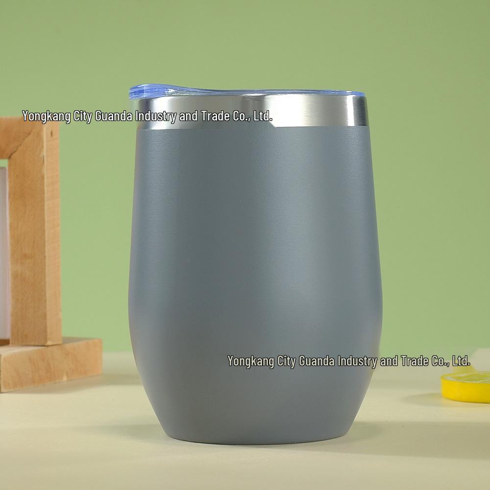 12oz Isolierter Eierschalenbecher | doppelwandiger Edelstahl Rotwein-Tumbler