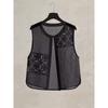 New Chinese Style Vest Top Women's Thin Summer Round Neck Short Vest Jacket