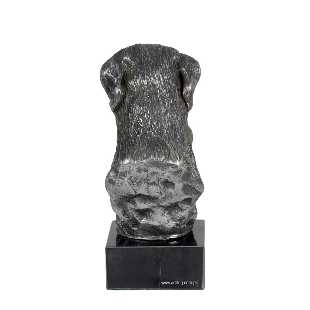 Deerhound, Scottish Deerhound - Figurine On Marble, Covered with Silver Metal, Handmade, Brand Art-Dog
