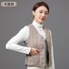 Women V Neck Sleeveless Fitted Padded Vest Winter Warm Elegant Casual