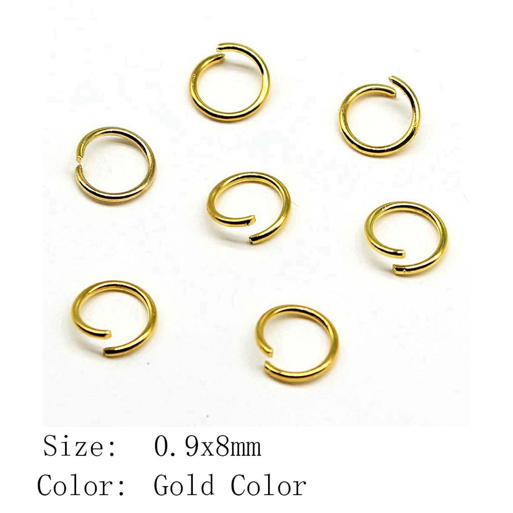 Wedding Anniversary Jewelry Materials Open Jump Rings 5 Colors 6 Sizes Accessories Parts Souvenir Accessories Parts