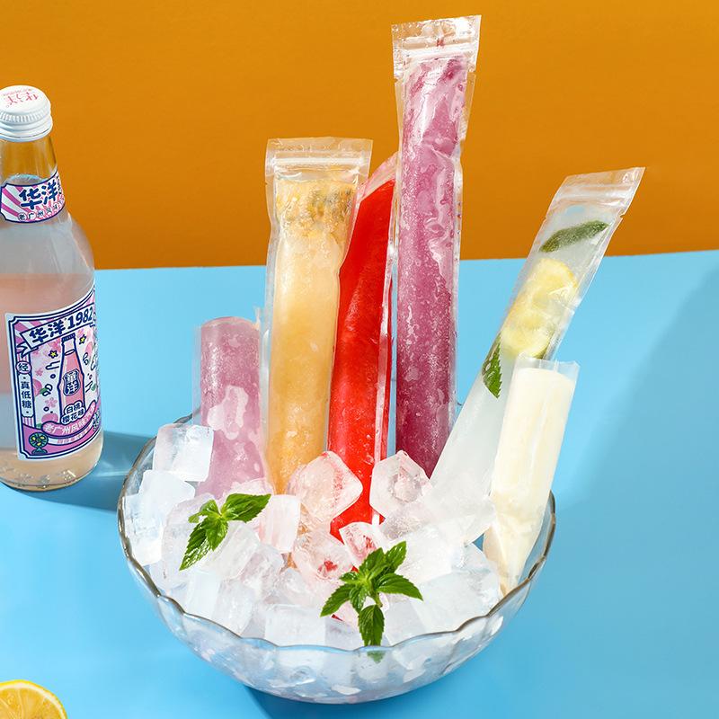 Popsicle Bag Crushed Popsicle Bar Homemade Food Grade Popsicle Bag Disposable Self-sealing Ice Mold Ice Box Bag