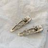 Simple Silver Star Hairpin Metal Side Bangs Clip Light Luxury Temperament Rhinestone Hairpin Cold Trend