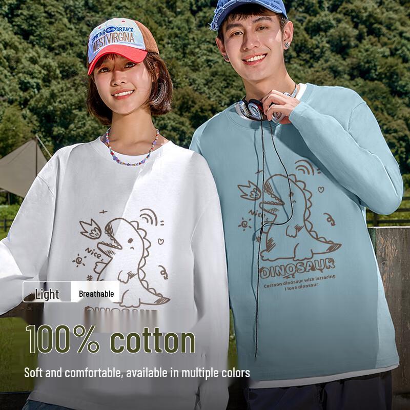 Baleno Long Sleeve Heavyweight Cotton Couple's T-Shirt