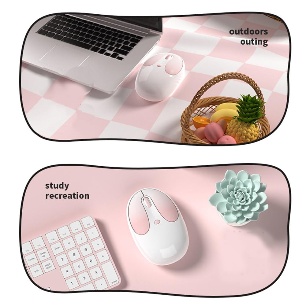 Wireless Mouse, Bluetooth & USB Dual Connection, Quiet, Type-C Rechargeable, Optical, Compact, Lightweight Design, 3-Level DPI Adjustment, Cute