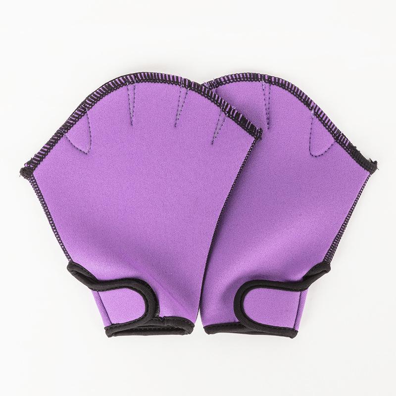 Neoprene Swimming Gloves & Flippers - Duck Feet Paddles for Swimming & Diving Training