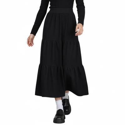 Knit Maxi Elastic Cold Mature Perfect for and Winter [Z8two] Women's Skirt, Thick, Length, A-Line, Flared, Waist, Flattering, Casual, Stylish,