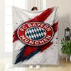 FC Bayern Munich Logo Design Blanket Flannel Blanket for Bedroom, Living Room, Sofa, and Nap Sofas.