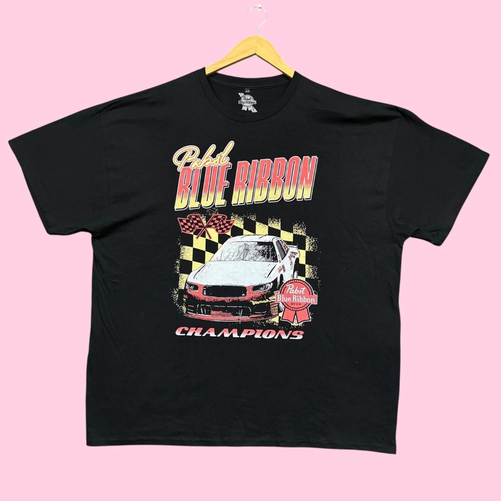 Pabst Blue Ribbon Beer Racing Champions Tee 2X M
