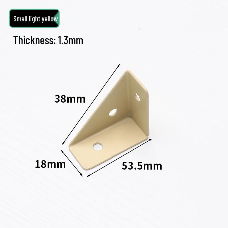 

Black Powder-Coated Three-Sided Angle Iron Bracket for Kitchen Cabinet Reinforcement and Support