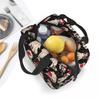 New Year Cute French Bulldog Insulated Lunch Bag Cooler Bag Merry Christmas Portable Tote Lunch Box Bento Pouch College Outdoor