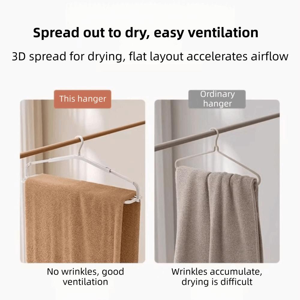 Windproof Quick Dry Hanger Non-Slip Clothes Drying Rack Portable Foldable Clothes Hanger  Home