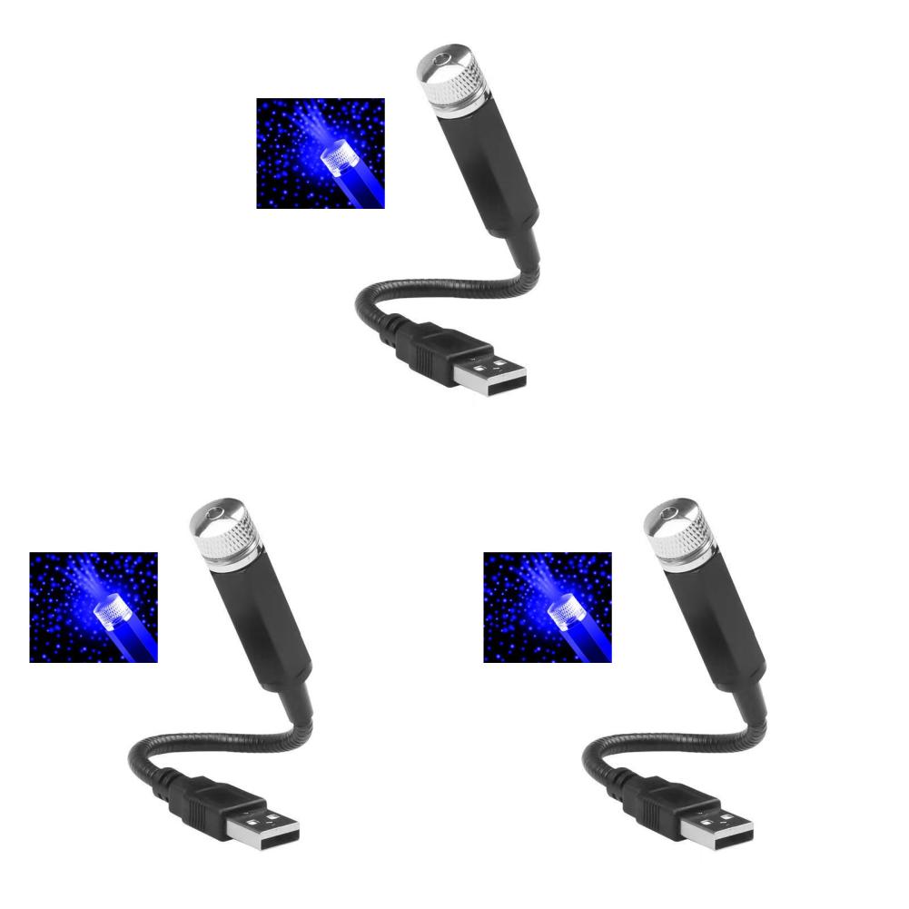 1-5PCS Car LED LED Starry Sky Night Light  5V USB Powered Galaxy Star Projector Lamp for Car Roof Room Ceiling Decor