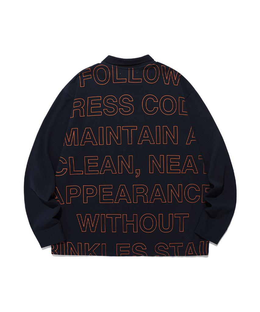 NICEGHOSTCLUB Ffats Big Big Pk L/S_Navy(Ng2Esut556A)
