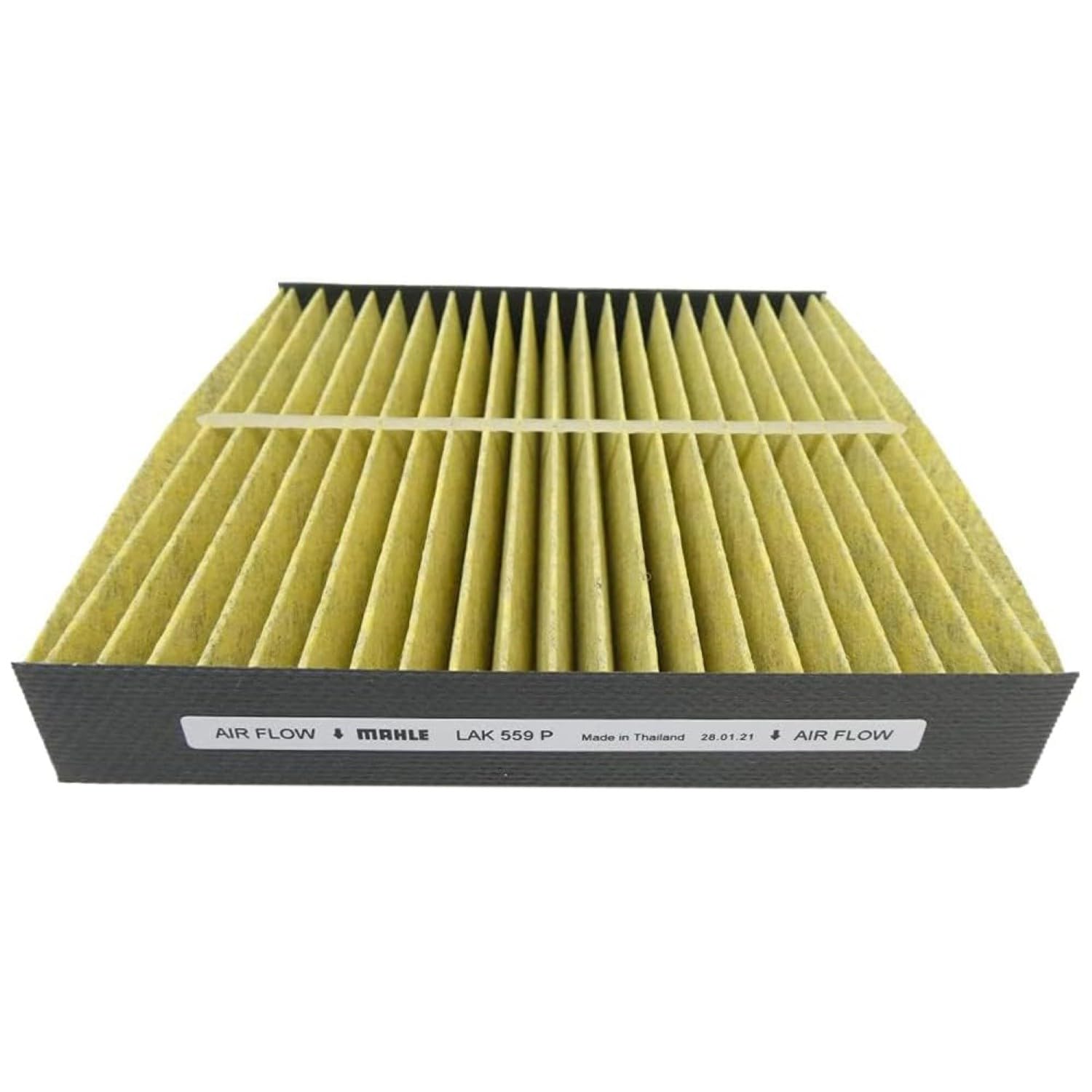 

MAHLE Air Conditioner Filter Model Number: LAK559P Width=185mm / Height=190mm / Thickness=35mm