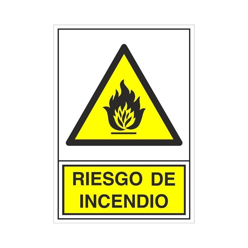 DUVER - SEÑAL 319 PLAST.490x345''RIESGO INCENDIO''