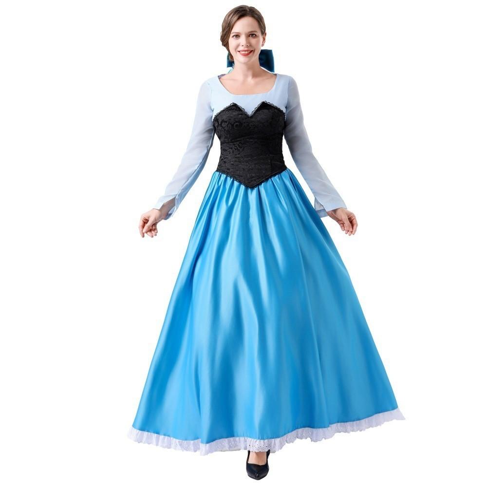 Elegant Polyester Ariel Mermaid Princess Dress For Women Perfect For Cosplay