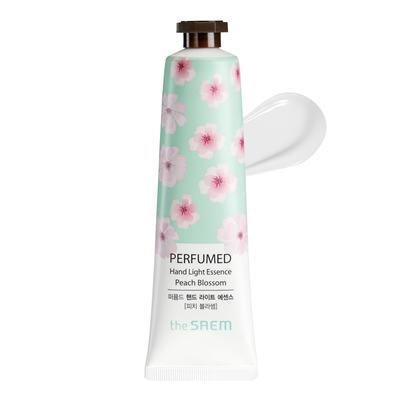 The Saem Japan Offizielles Parfüm Hand Light Essence Pfirsichblüte 0736 Feuchtigkeitsspendende Handcreme