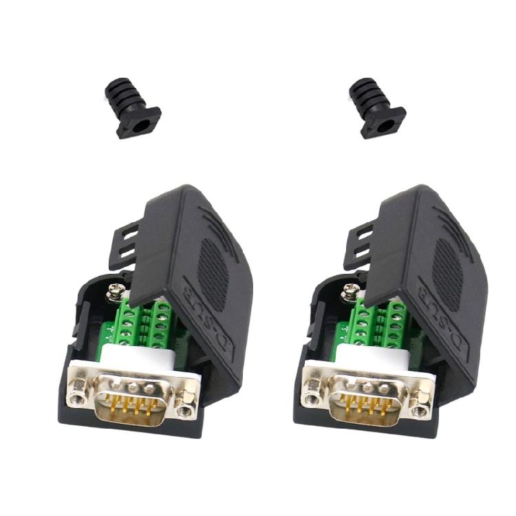 D SUB 9Pin RS232 Adapters RS485 RS422 Connection with Mounting Screws/Nuts and Easy Installation