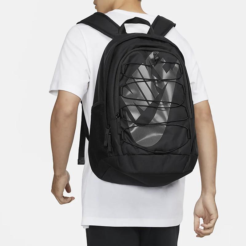 Nike Hayward Polyester Backpack Men's Pure Black Lightweight Casual BA5883-015