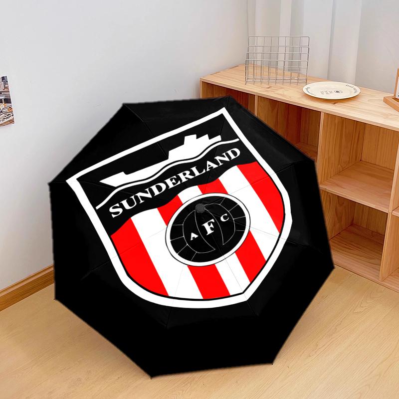 1 PC Automatic Folding Umbrella - Crystal Palace Football Club Pattern, Portable & Foldable Design with 8 Ribs, Christmas Birthday Gifts