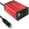 BESTEK MRI2510BU-FBA6 Inverter, 250 W, Cigarette Lighter Socket, Outlet Car Charger, DC 12 V