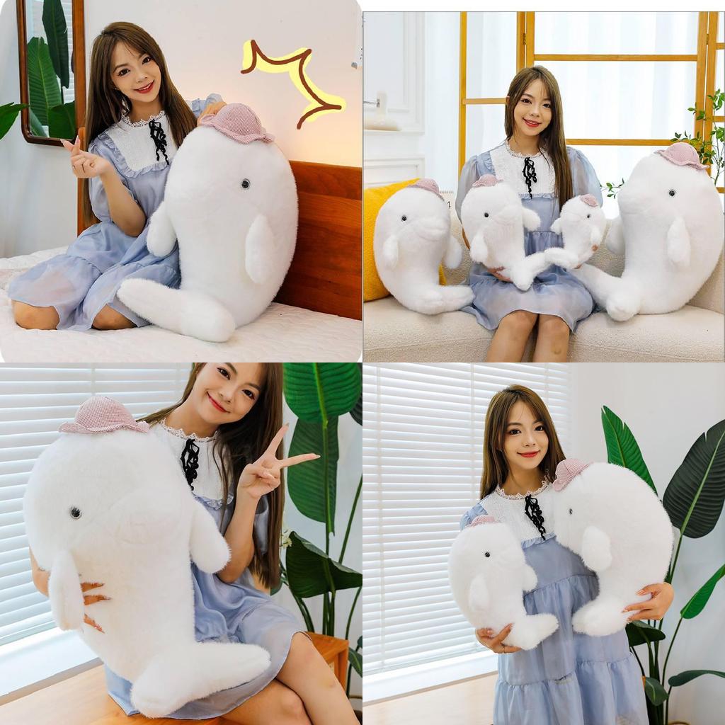 Entzückendes Sommer-Delfin-Stofftier Perfekt Für Kinder Weiche Kuschelpuppe Für Geschenke