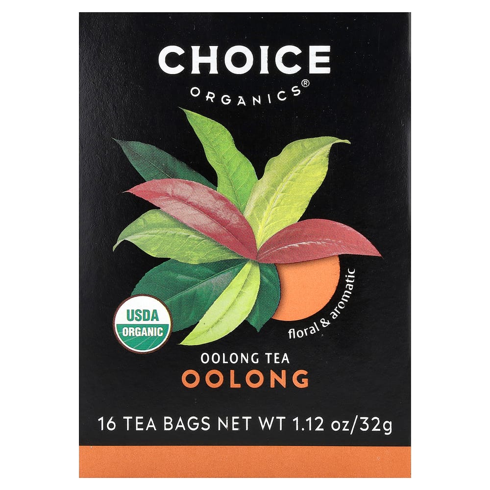 Choice Organic Teas Oolong Tea Bags, 16 Count, 32g (1.12 oz)