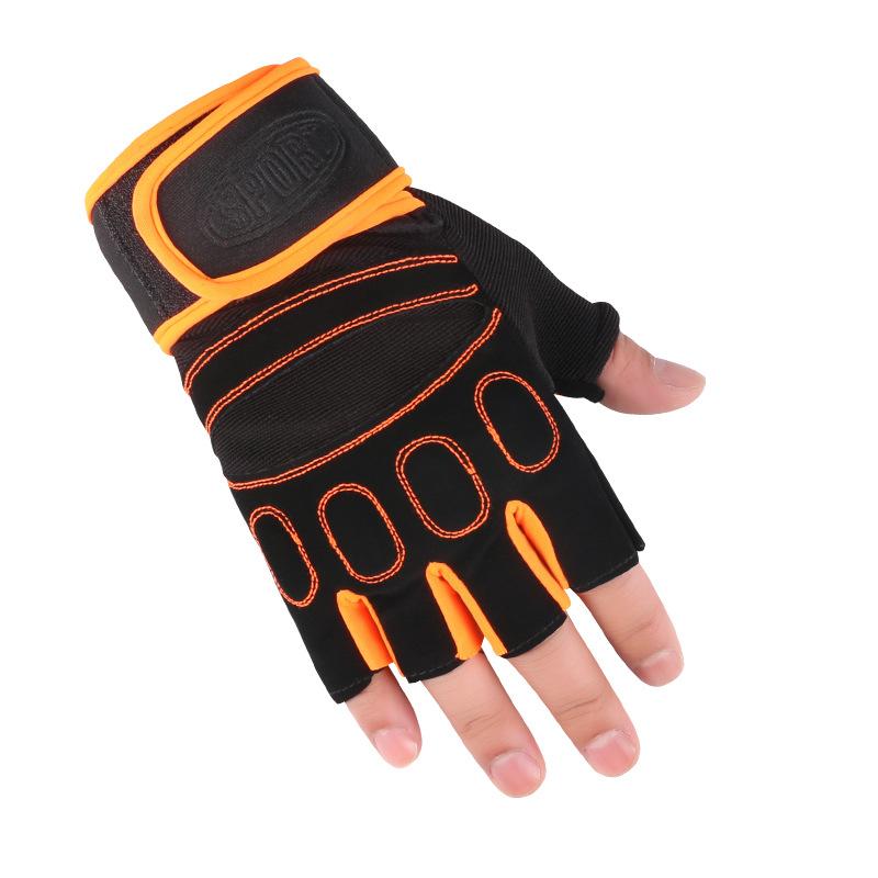 Fitness Sporthandschuhe Neuer Stil Herren und Damen Atmungsaktive Halbfingerhandschuhe Schützende Atmungsaktive Trainingshandschuhe Outdoor Fahrradhandschuhe