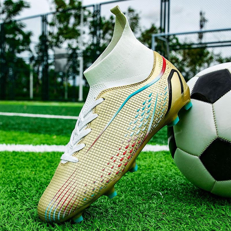 33-46 Buty piłkarskie unisex Wysokie elastyczne skarpetki, buty treningowe ze sztucznym kapitanem na świeżym powietrzu