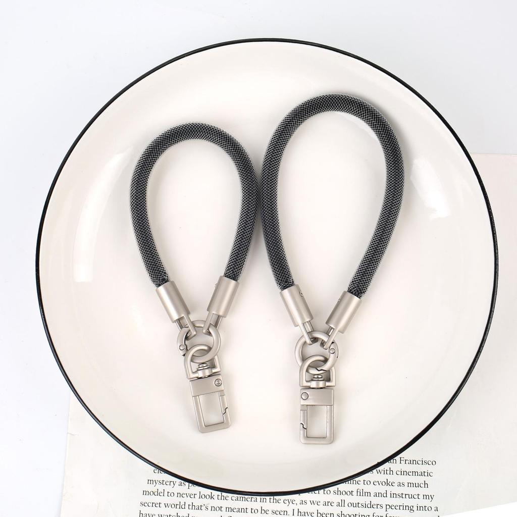 Detachable Anti-Lost Phone Lanyard: Short 7mm Mesh Sleeve Wrist Strap for Outdoor Use