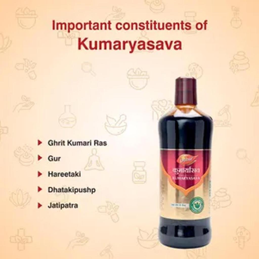 Dabur Kumaryasava Ayurvedic Syrup 225ml Pack of 1 | Natural Digestive Support & Appetite Booster