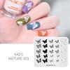 kads Nail Art Stamping Plates 63 Designs Nature Series Nail Template Stencil Plates for Nail Salon