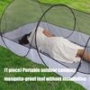 Faltzelt Einzelperson Outdoor Camping Moskitonetzzelt Atmungsaktiv Praktisches Netzschlafzelt für Camping, Angeln