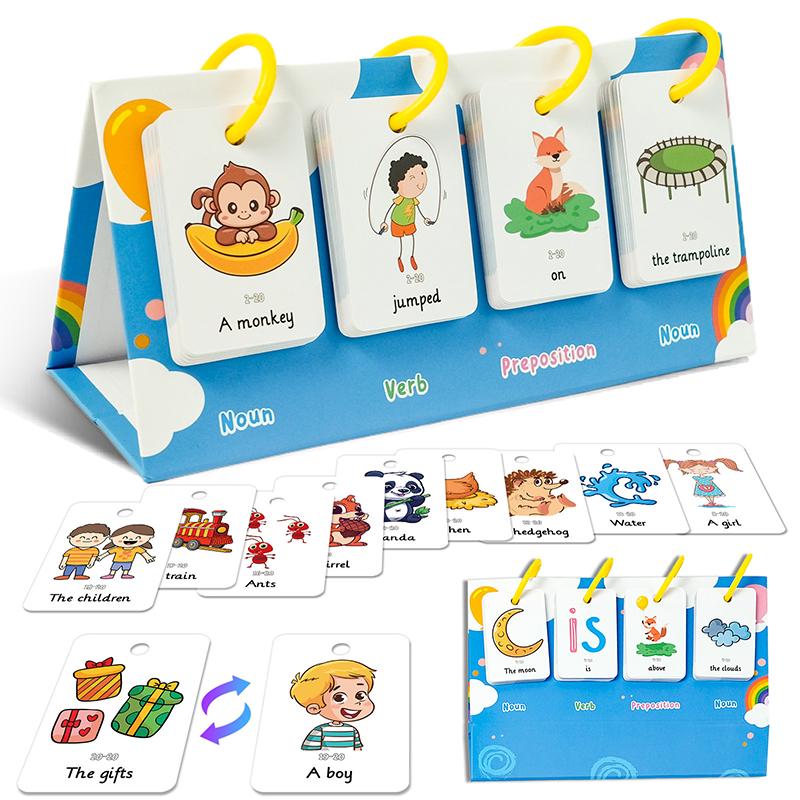 Sentence-Making Exercises Flip Chart Sentence Educational Learning Tool Vocabulary Building Special Education Speech Therapy