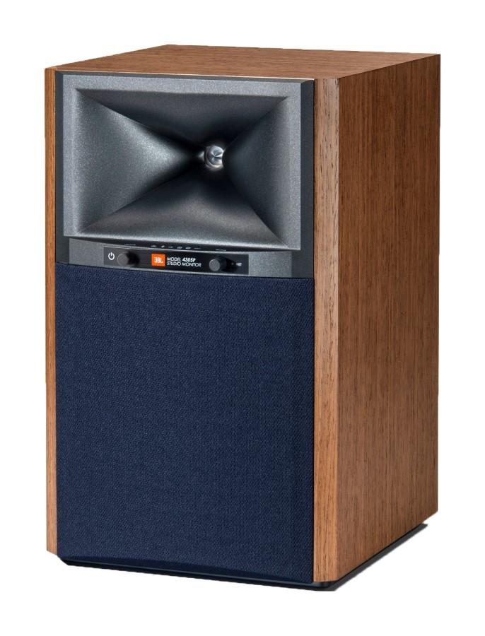 JBL 4305P Valnøtt Aktive monitorer 2 x 150 W, DAC, strømming, MQA, BT, AirPlay + STATIV GRATIS, JBL by HARMAN