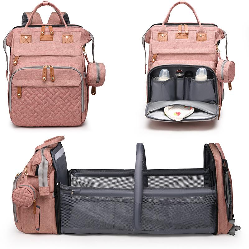 New Mommy Bag Hot Sale Maternal and Infant Bag Large Capacity Backpack Lightweight Going Out Baby Diaper Bag Mom Bag