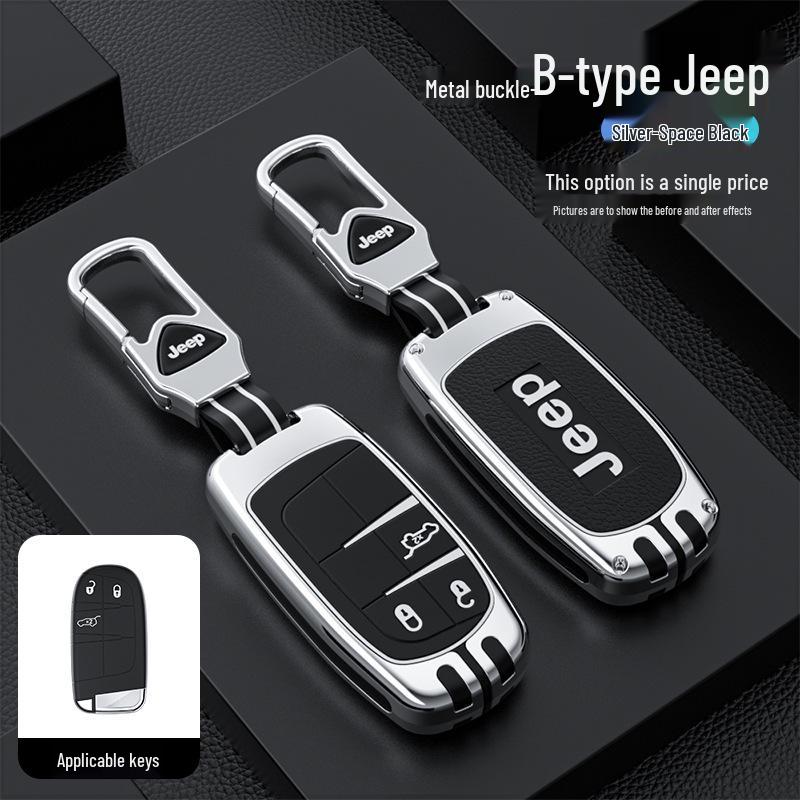 Compass, Cherokee, Commander, Grand Cherokee, Renegade için Jeep Anahtar Kılıfı - Koruyucu Kapak