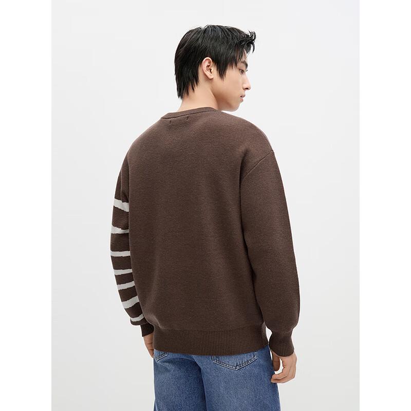 GXG Men's Striped Crew Neck Sweater