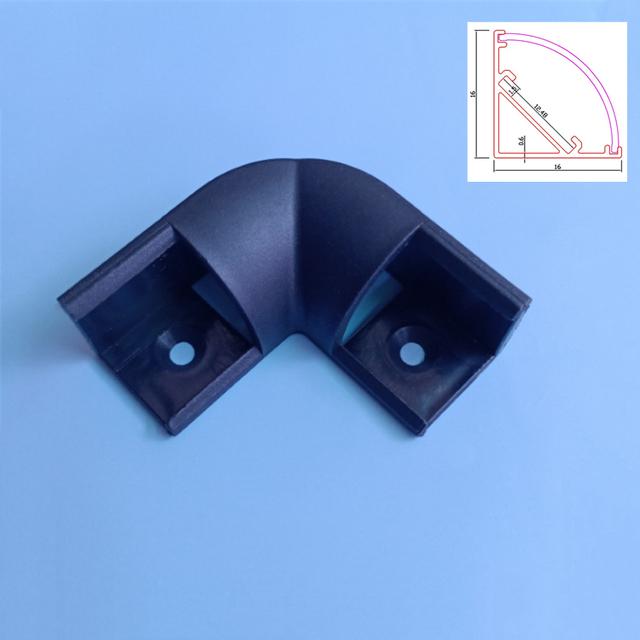 0.5m V-Shape LED Aluminum Profile Cabinet Corner Mounted 90 Degree Glow Hard Bar Lamp Channel Milky/Black Cover Strip Lights