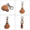 Applicable Apple Airtag Protective Case Cowhide Access Card Case Crazy Horse Leather Pet Anti-Lost Location Tracker Leather Case