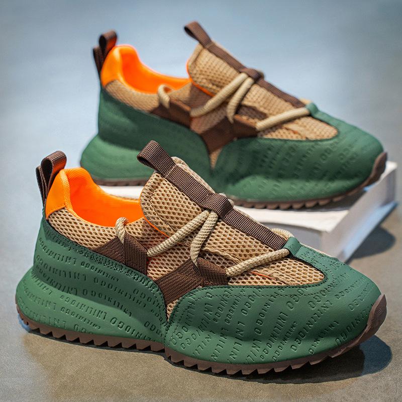 

Men s shoes 2025 summer new breathable mesh comfortable fashion versatile non-slip wear-resistant trendy casual sports shoes 39